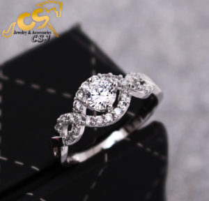 Nhẫn inox nữ đính hột đẹp giá rẻ NA013