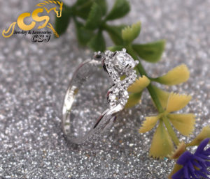 Nhẫn inox nữ đính hột đẹp giá rẻ NA013