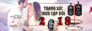 CSJ chuyên bán trang sức cặp đẹp, trang sức đôi inox,