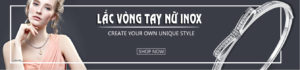 lắc vòng tay nữ thời trang, vòng tay nư xinox đẹp tại HCM,