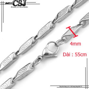 Dây chuyền inox nam hỏa tiển, bán dây chuyền nam inoc hỏa tiển giá rẻ,
