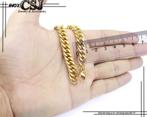 lắc tay nam inox đẹp giá rẻ, vòng tay nam mạ vàng kiểu lặc đôi hàn quốc,