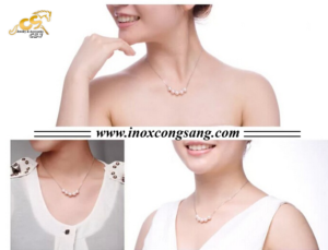 CSJ chuyên absn dây chuyền ngọc trai đẹp giá rẻ, vòng cổ nữ ngọc trai Hàn Quốc ,