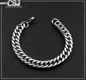 Lắc tay nam inox lặc đôi , vòng tay inox nam lặc đôi đẹp giá rẻ không đen,