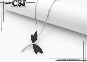 mặt dây chuyền inox con chuồn chuồn, vòng cổ nữ con chuồn chuồn cao cấp đẹp giá rẻ,