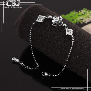 lắc tay nữ inox, lắc tay bông hoa, lắc tay nữ hàn quốc,