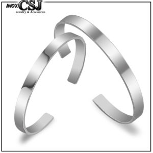 vòng tay cặp inox trơn đẹp giá rẻ tại CSJ
