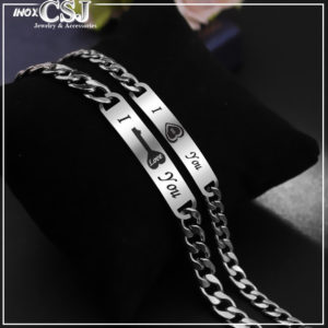 lắc tay cặp đôi ổ khóa chìa khóa đẹp ý nghĩa thời trang Hàn Quốc