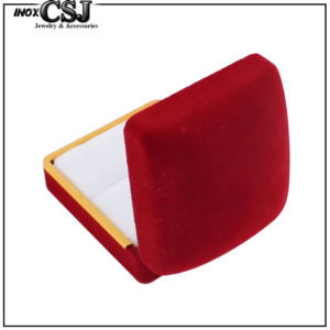CSJ chuyên bán sỉ, bỏ sỉ hộp nhung đỏ đựng nhẫn hình vuông, hôp nhẫn bằng nhung đỏ,