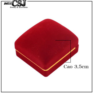 CSJ chuyên bán sỉ, bỏ sỉ hộp nhung đỏ đựng nhẫn hình vuông, hôp nhẫn bằng nhung đỏ,