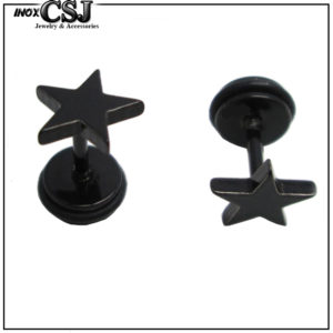 bông tai nữ inox ngôi sao