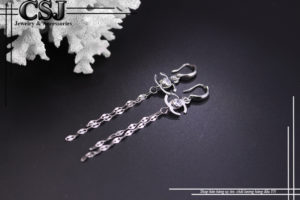 bông tai nữ inox chanel kiểu tòn ten