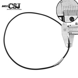 Vòng cổ dây chuyền cao su đen 3ly bền đẹp giá rẻ