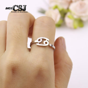 nhẫn inox cung cực giải , bỏ bán sỉ trang sức inox cung hoàng đạo