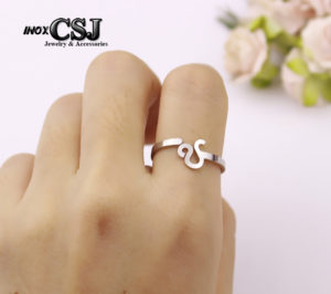 nhẫn inox cung sư tử bán sỉ trang sức 12 cung hoàng đạo, trang sức 12 chòm sao