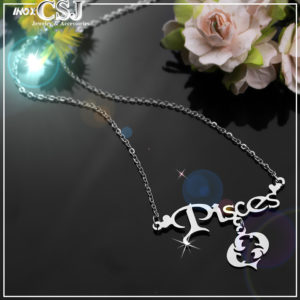 dây chuyền inox cung hoàng đạo song ngư pisces