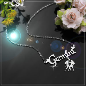 dây chuyền inox cung hoàng đạo song tử gemini đẹp giá rẻ tại CSJ