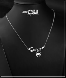 dây chuyền inox cuing hoàng đạo cự giải cancer, vòng cổ 12 chòm sao cực giải,