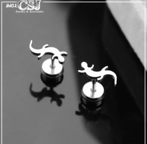 bông tai inox con bọ sát