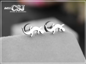 bông tai inox con bọ sát