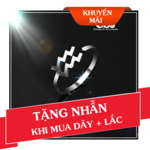 khuyến mãi tặng nhẫn cung bảo bình khi khi mu combo dây chuyền và lắc tay