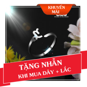 khuyến mãi tặng nhẫn cung ma kết khi mua combo dây chuyền và lắc tay