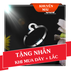 khuyến mãi tặng nhẫn cugn thiên bình khi mua combo dây chuyền và lắc tay