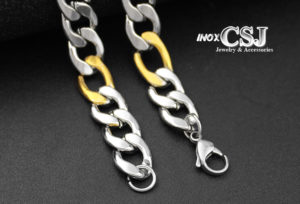 dây chuyền nam inox to 14mm kiểu lặc mạ vàng, vòng cổ nam inox mạ vàng thòi trang Hàn Quốc, bán bỏ sỉ vòng cổ dây chuyền nam inox cao cấp giá rẻ