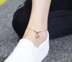 CSJ chuyên bán bỏ sỉ lăc chân nữ titan con mèo thần tại may mắn, vòng chân nữ titan mạ màu vàng hồng 14k xinh xắn giá sỉ rẻ HCM,