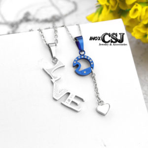 Dây chuyền inox cặp đôi chữ love đẹp giá rẻ không đen , quà tặng tình yêu ý nghĩa