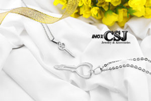 Dây chuyền inox cặp inox hình chìa khóa đôi đẹp không đen giá rẻ
