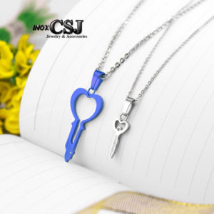 Dây chuyền vòng cổ cặp đôi hình chìa khóa đẹp không đen giá rẻ , quà tặng ý nghĩa