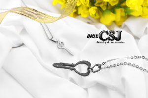 Dây chuyền cặp , vòng cổ đôi hình chia khóa đẹp inox cao cấp không đen , quà tặng đầy ý nghĩa