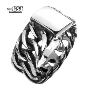 nhẫn nam inox kiểu lặc đơn đep đầy cá tính