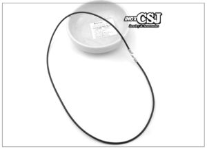 dây chuyền cao su 2ly khóa inox không đen vĩnh viễn