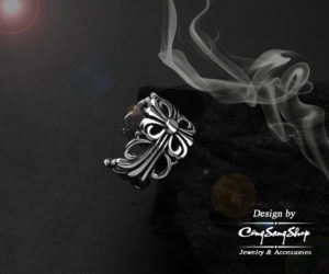 nhẫn inox chrome heart cao cấp đẹp độc đầy cá tính