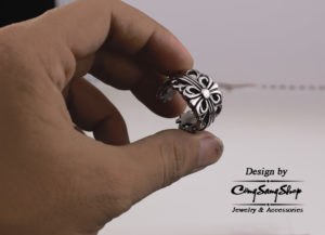 nhẫn inox chrome heart cao cấp đẹp độc đầy cá tính