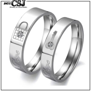 trang sức cặp đôi inox CSJ nơi chuyên bán các mẫu nhẫn cặp inox nhẫn đôi inox hình ổ khóa chìa khóa đẹp giá rẻ quà tặng ý nghĩa