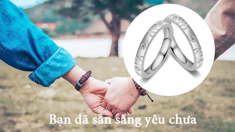 trang sức cặp đôi tình nhân công sang chuyên bán sỉ lẻ các mẫu nhẫn cặp inoxm nhẫn đôi inox đính đá cực đẹp không đen giá rẻ