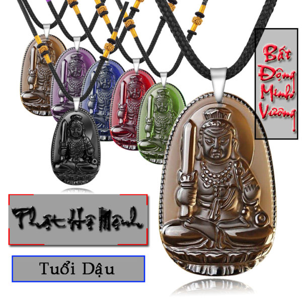 Dây chuyền phật hộ mệnh tuổi dần - bất động minh vương, vòng cổ phật bất động minh vương