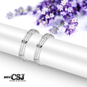 Nhẫn cặp inox kiss love, nhẫn đôi tình nhẫn kiss love bằng inox cao cấp , nhẫn cặp thép không gỉ