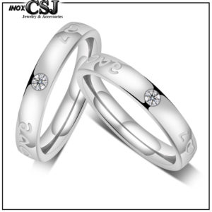 nhẫn cặp chữ love, nhẫn đôi tình nhẫn chữ love inox cao cấp , trang sức cặp đôi inox đẹp giá rẻ
