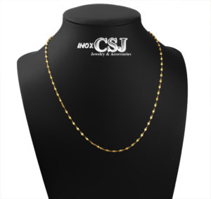 CSJ nơi bán mẫu dây chuyền dành cho nữ bằng inox cao cấp mạ vàng, vòng cổ nữ xi vàng nhỏ xinh không đen giá rẻ
