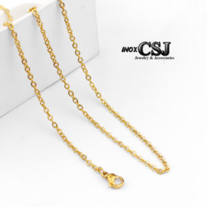 CSJ chuyên bán dây chuyền nữ inox mắc xích xi mạ màu vàng, vòng cổ nữ đẹp giá rẻ không đen