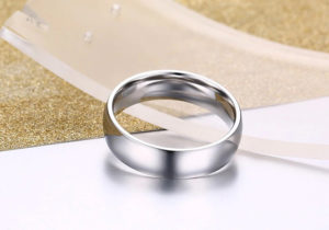 Công sang chuyên bán nhẫn nam inox mo tròn trơn bảng to 5mm đẹp giá rẻ không đen