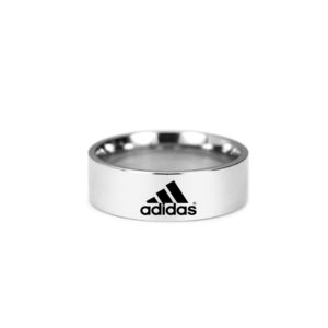 Nhẫn inox adidas bảng to 8mm
