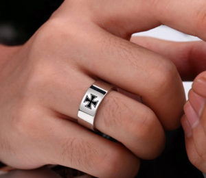 Nhẫn inox thời trang Hàn Quốc bảng 8mm