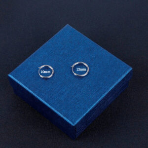 Bông tai inox khoen tròn không cần bấm lỗ