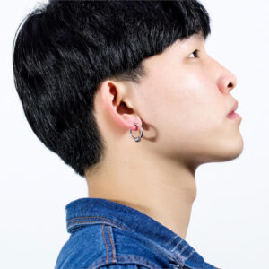 Bông tai inox khoen tròn kpop thời trang Hàn Quốc