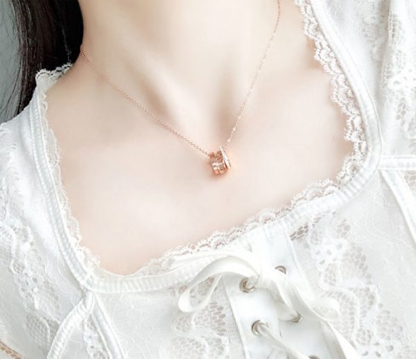 Dây chuyền số la mã thời trang Hàn Quốc